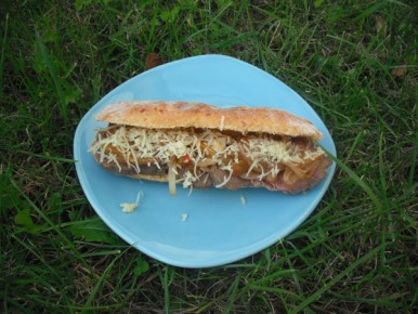 Philly cheesesteak sandwich avec un pain moealleux maison