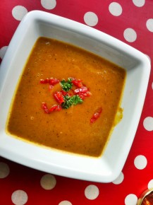 soupe patate douce chrorizo Jamie Oliver
