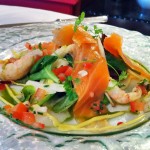 salade Fontaine aux Perles saumon langoustines Saint-Jacques