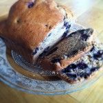 banana bread aux myrtilles