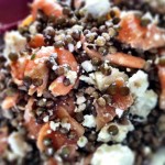 Salade de lentilles saumon feta
