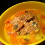 velouté de légumes au saumon fumé