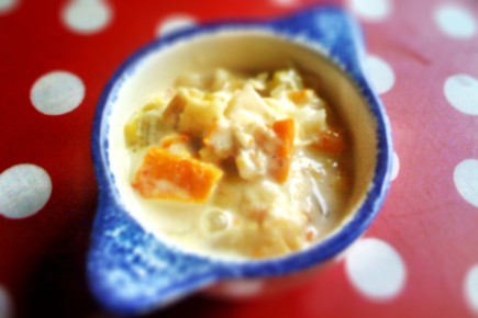 Soupe de légumes au haddock