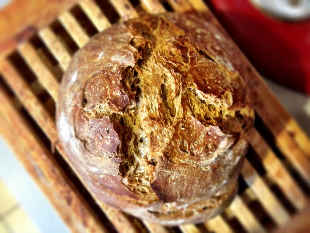 Fabrication du pain rustique
