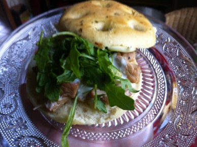 focaccia burger