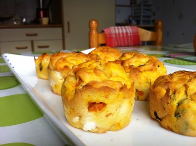 muffins potiron feta