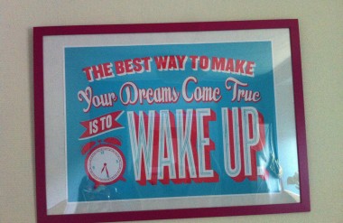 Chez ma soeur, il fait bon se réveiller bien motivée.