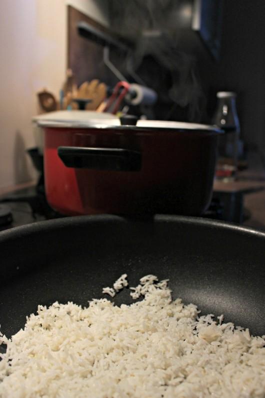 Comment parfumer du riz à l'ail et au gingembre ?