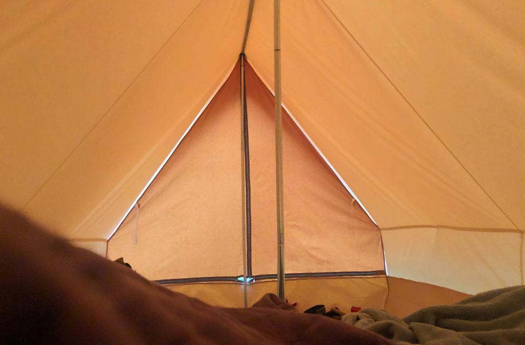 Les tentes de la Belle folie sont spacieuses